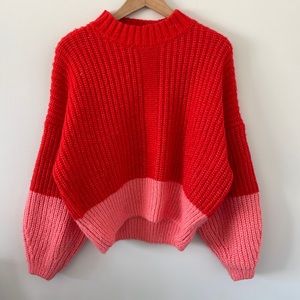 Color block sweater